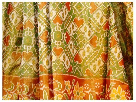 Odisha - Orissa - rajkot patola Ikat Saree - double ikat - ikkat - ikat weaving - Charu creation blog - cotton fabric - cotton saree - cotton ikat saree - printed fabric - printed saree - silk ikat saree - silk ikat rajkot patola saree - warp ikat - weft ikat - weave - weaving technique