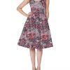 Multicolor Printed Design On Poly Cotton Dress Material Fabric - Image 4