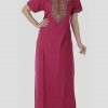 Pink Color Plain Lizzy Bizzy Dress Material Fabric