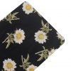 Black Color Floral Print on Viscose Moss Crepe Dress Material Fabric - Image 2