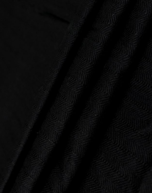 Black Color Plain Cotton Dobby Dress Material Fabric - Charu Creation