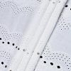 White color Cotton Cambric Embroidery Dyeable fabric for Girls Traditional Kurti - Image 3