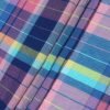 Multicolor Cotton Crepe Yarn Dyed Check fabric for Men's Shirt - Image 3